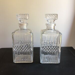 Luminarc Decanter, Verrerie D'Arques, 28oz., Vintage MCM Bar Accessory Bottle